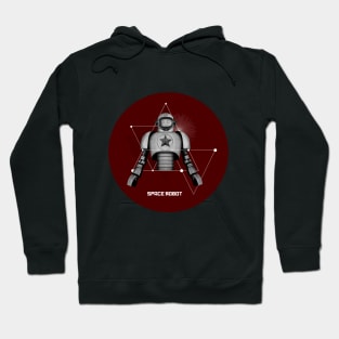 Space robot minimalism Hoodie